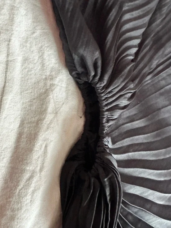 House of Harlow 1960 Black One Shoulder Pleated Evening Maxi Dress Size S - Picture 4 of 14